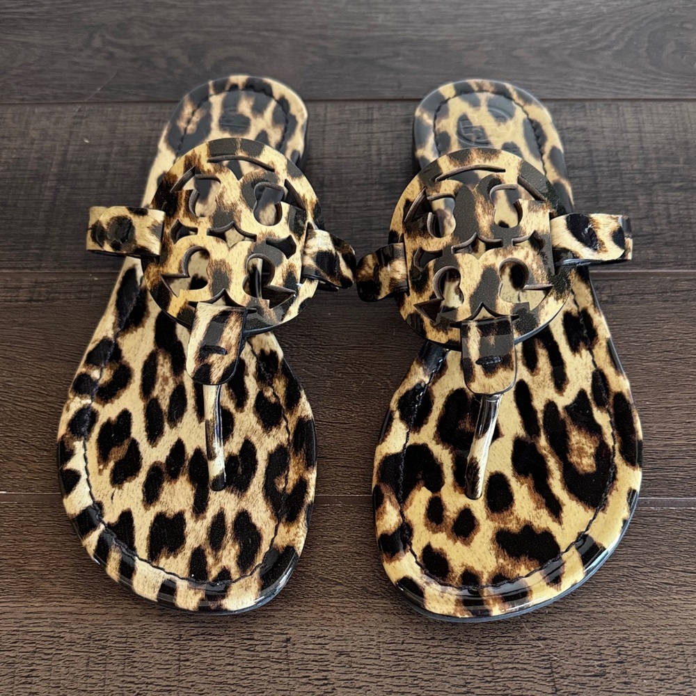 Tory Burch Leopard Print Sandals